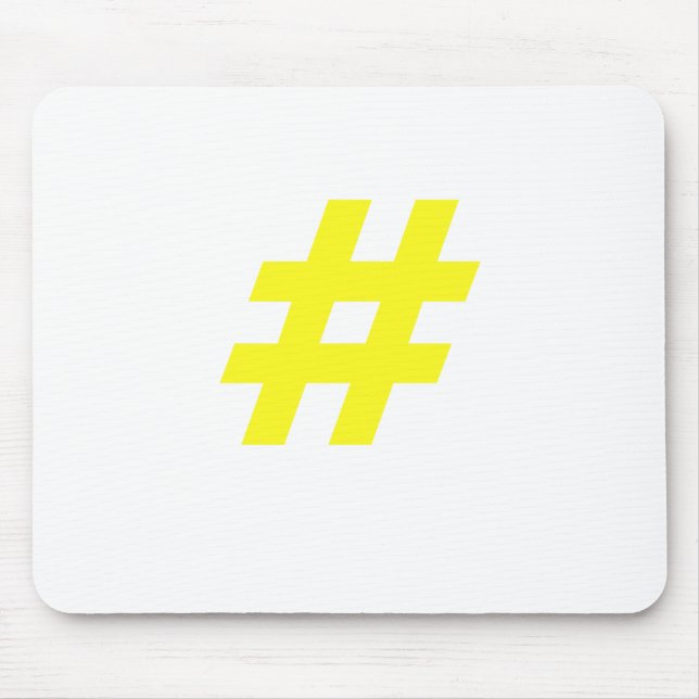 Hashtag Mouse Mat (Front)
