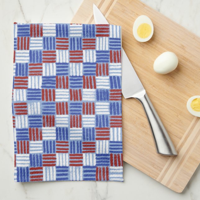 Hashtag Patriotic Tea Towel (Quarter Fold)