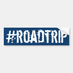 Hashtag roadtrip bumper sticker