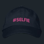 Hashtag Selfie Embroidered Hat<br><div class="desc">Hashtag Selfie embroidery. 




Introducing</div>