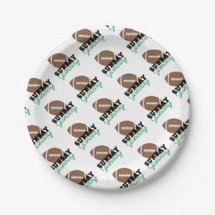 Hashtag Sunday Funday Family Time Weekend Fun Art Paper Plate