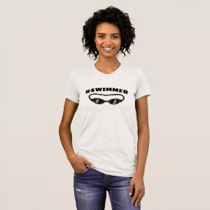 Hashtag #swimmer t shirts for swimming enthusiasts