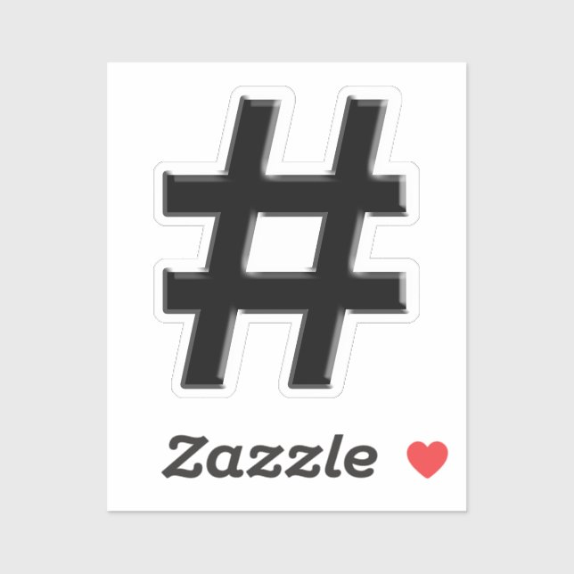 Hashtag Symbol (Sheet)