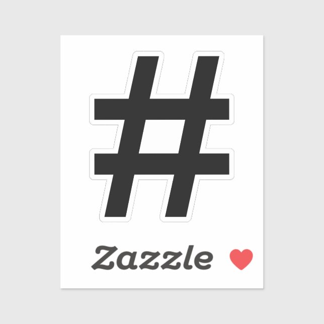 Hashtag Symbol (Sheet)