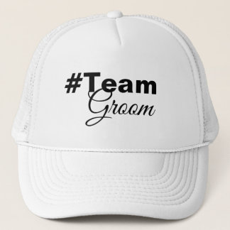Hashtag Team Groom Trucker Hat