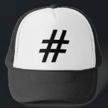 hashtag text symbol letter hash tag trucker hat<br><div class="desc">hashtag text symbol letter hash tag</div>