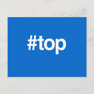 HASHTAG TOP POSTCARD