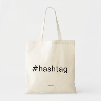 #hashtag tote bag