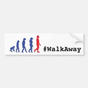 Hashtag WalkAway Movement Conservative Evolution Bumper Sticker