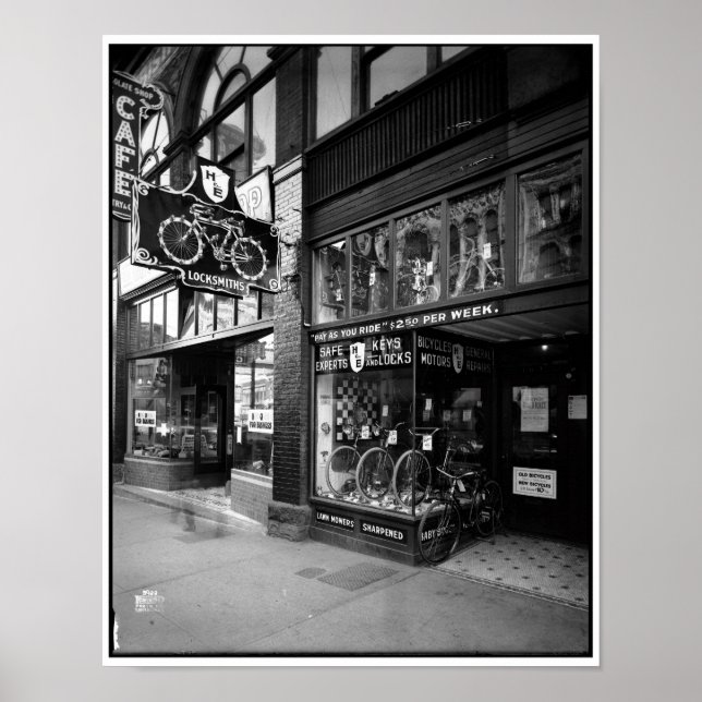 Haskins & Elliot Bicycles, 1923, Vancouver BC Poster (Front)