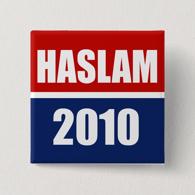 HASLAM 2010 15 CM SQUARE BADGE (Front)
