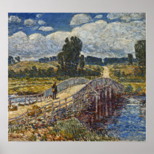 Hassam - Bridge At Old Lyme 1908 Poster