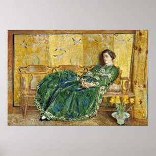 Hassam - Bridge At Old Lyme 1908 Poster