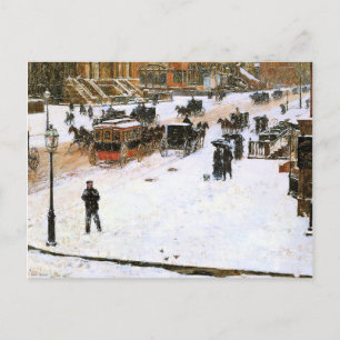 Hassam - Fifth Avenue in Winter Postcard