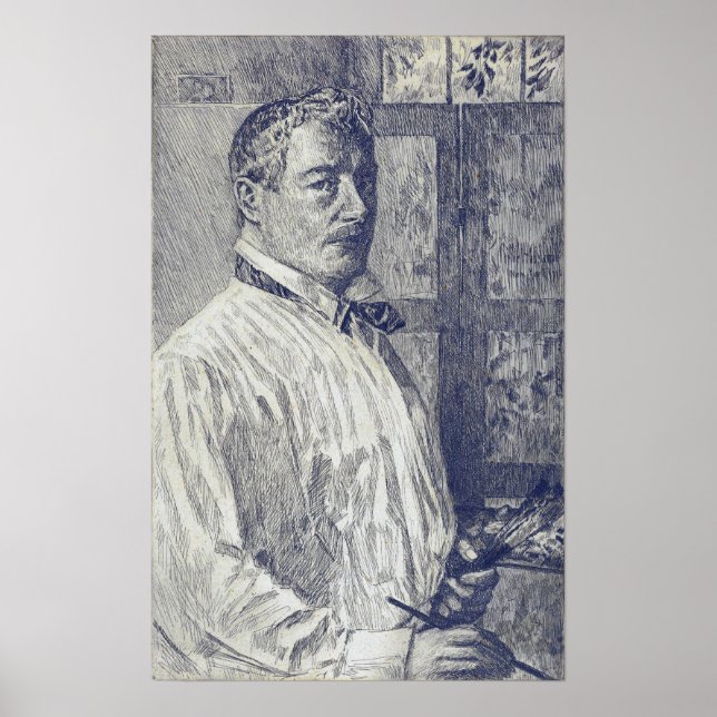 Hassam - Self-Portrait Poster (Front)