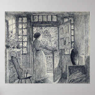 Hassam - The Dutch Door (Holley House Cos Cob) Poster