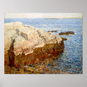 Hassam - View Of Broadway And Fifth Ave 1890 Poster