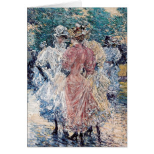 Hassam's "Conversation on the Avenue" - Card