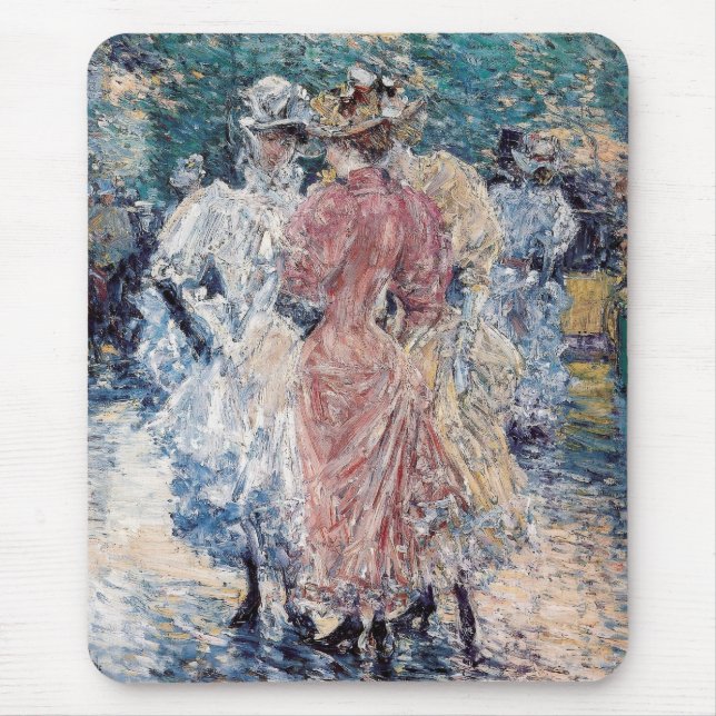 Hassam's "Conversation on the Avenue" - Mousepad (Front)