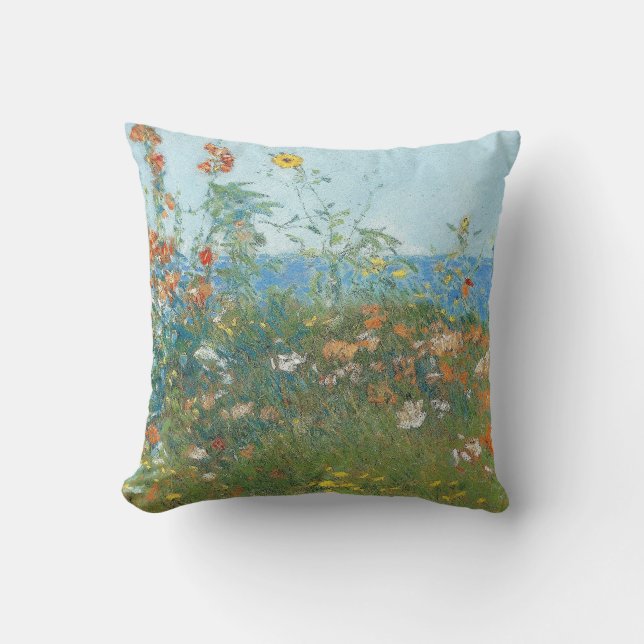 Hassam's "Poppies, Isle of Shoals" Cushion (Front)