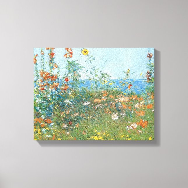 Hassam's "Poppies, Isle of Shoals" - Wrapped Canvas Print (Front)