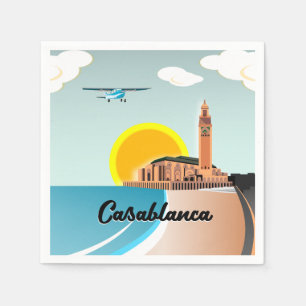 Hassan II Mosque Casablanca Morocco Napkin