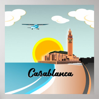 Hassan II Mosque Casablanca Morocco Poster