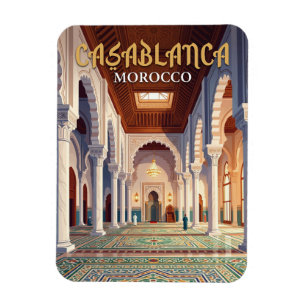 Hassan II Mosque Morocco Magnet
