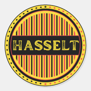Hasselt City Pride Emblem – Belgian Identity Classic Round Sticker