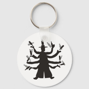 Hassidic Bottle Dance Key Ring