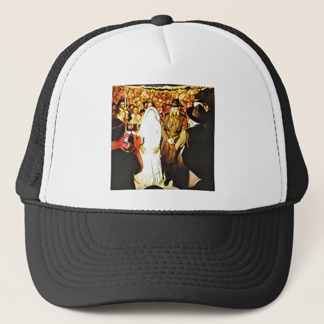 Hassidic Wedding Trucker Hat (Front)