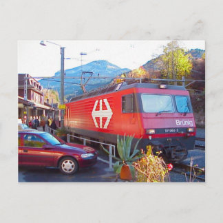 Hassliberg rail crossing, 1 postcard