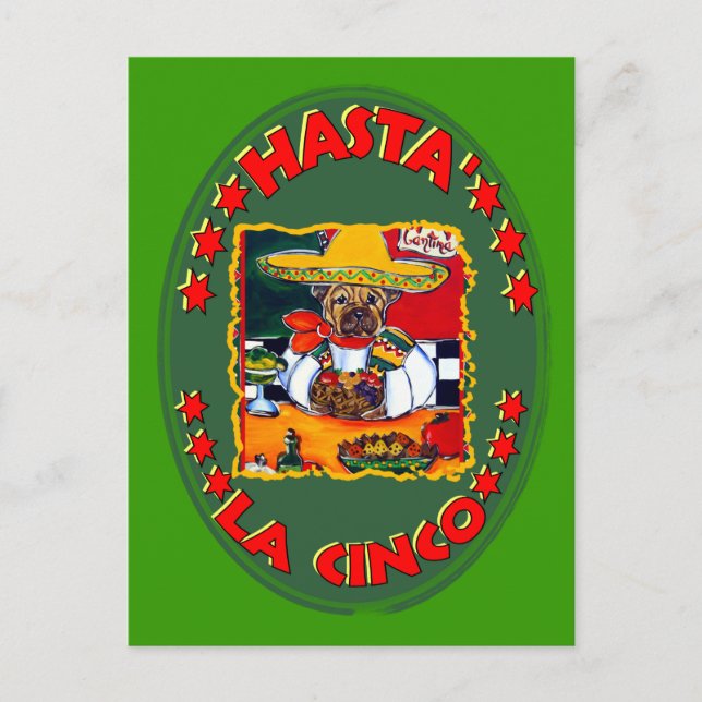 HASTA LA CINCO POSTCARD (Front)