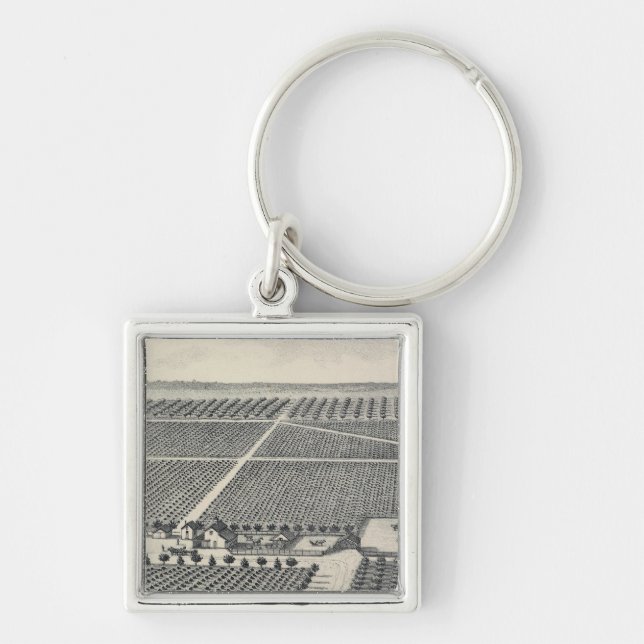 Hastie Vineyard, California Key Ring (Front)