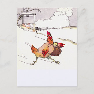 Hastily Hurrying Hen Postcard