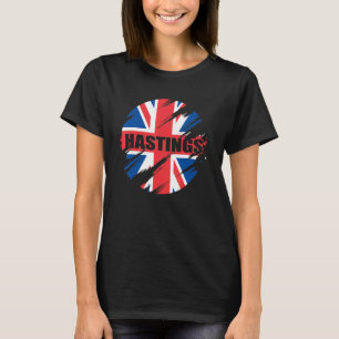 Hastings British Flag England Uk Britain Union Jac T-Shirt