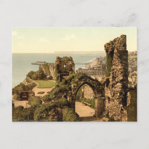 Hastings Castle, Hastings, Sussex, England Postcard