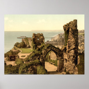 Hastings Castle, Hastings, Sussex, England Poster