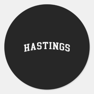 Hastings classic round sticker