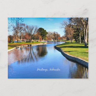 Hastings, Nebraska landscape photograph Postcard