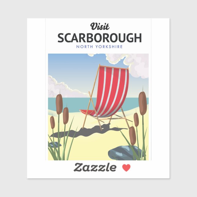 Hastings North Yorkshire seaside poster. (Sheet)