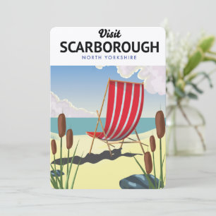 Hastings North Yorkshire seaside poster. Invitation