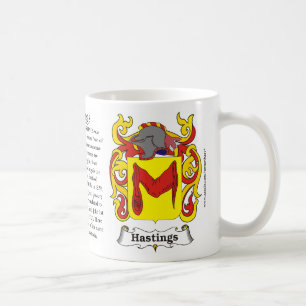 Hastings, Origin, Meaning and the Crest Coffee Mug
