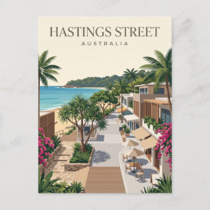 Hastings Street Australia Postcard