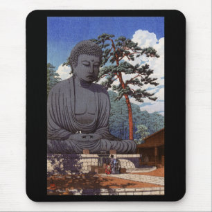 Hasui Kawase , 川瀬巴水、『 鎌倉大仏 』 Mouse Mat