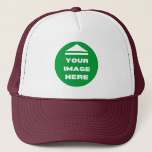 Hat - Add Your Image - Maroon - Personalised