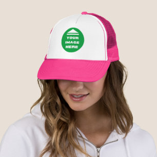 Hat - Add Your Image - Pink - Personalised 