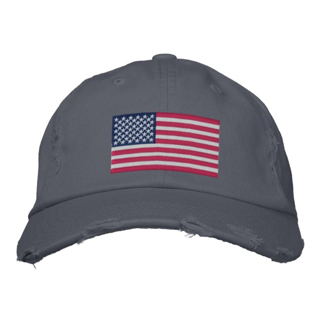 Hat American Flag Embroidered (Front)