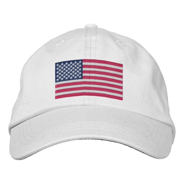 Hat American Flag Embroidered (Front)