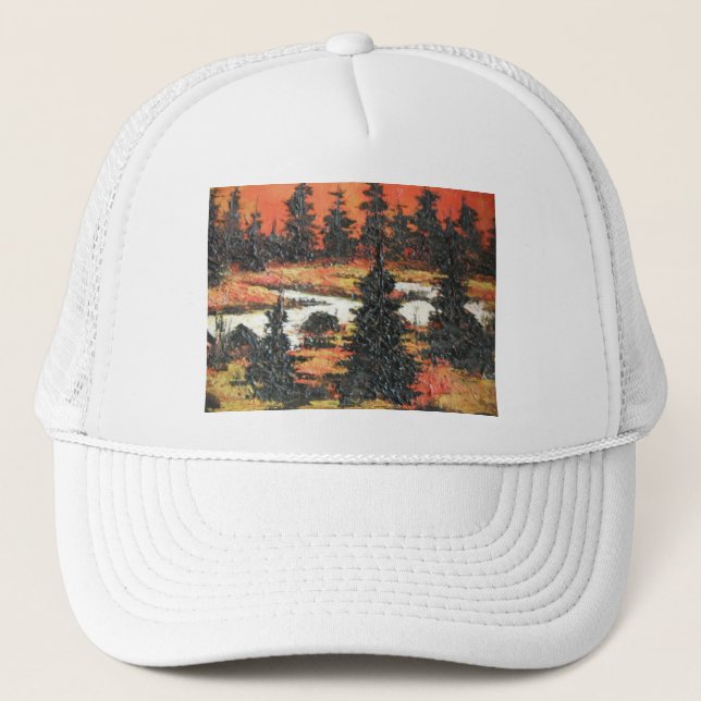 Hat Ann Hayes Painting Tree Delight (Front)